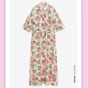 Zara Floral Print Dress